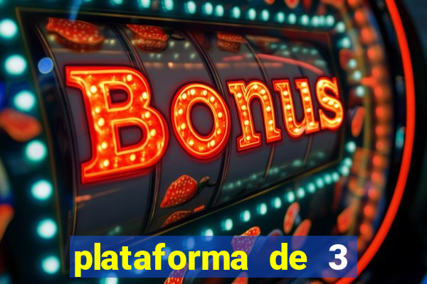 plataforma de 3 reais jogo